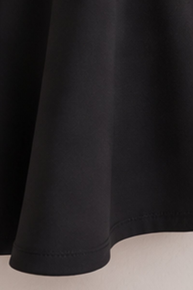 Black fit and flare dress