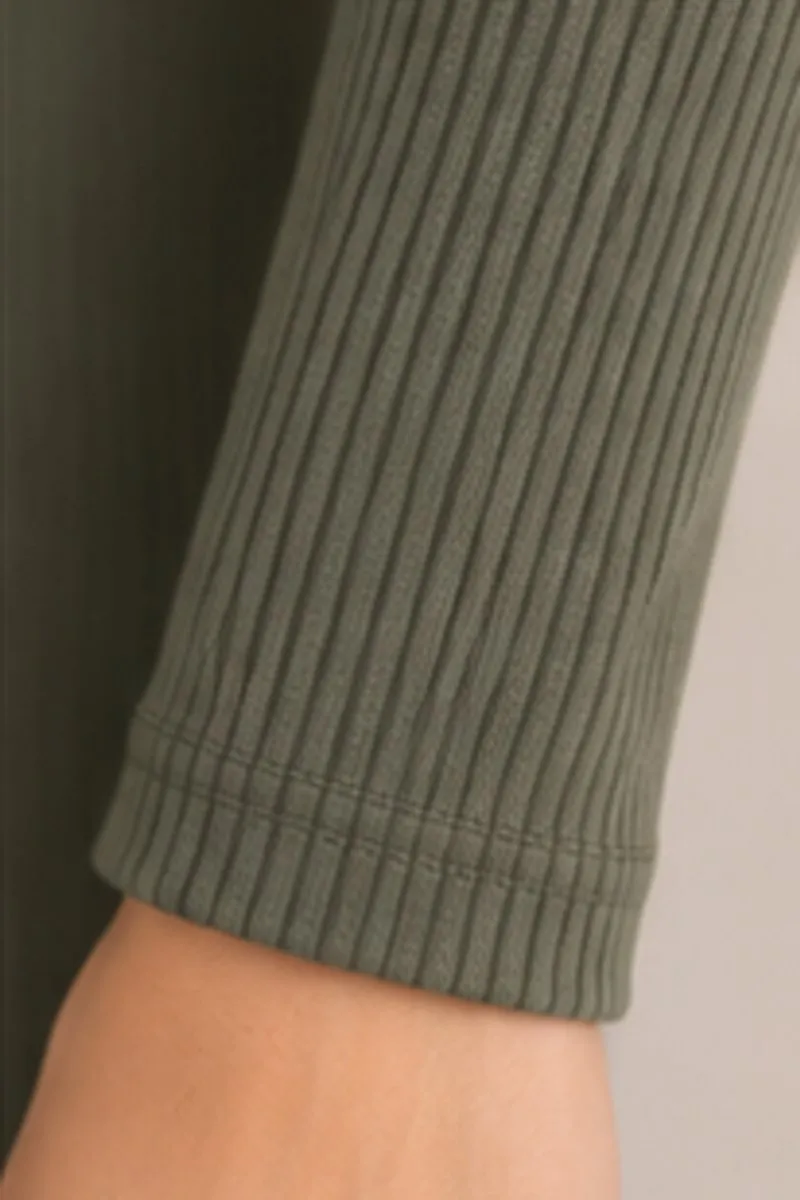 Vintage Tokyo Talkies olive green bodycon dress, size S, photo 6 of 6